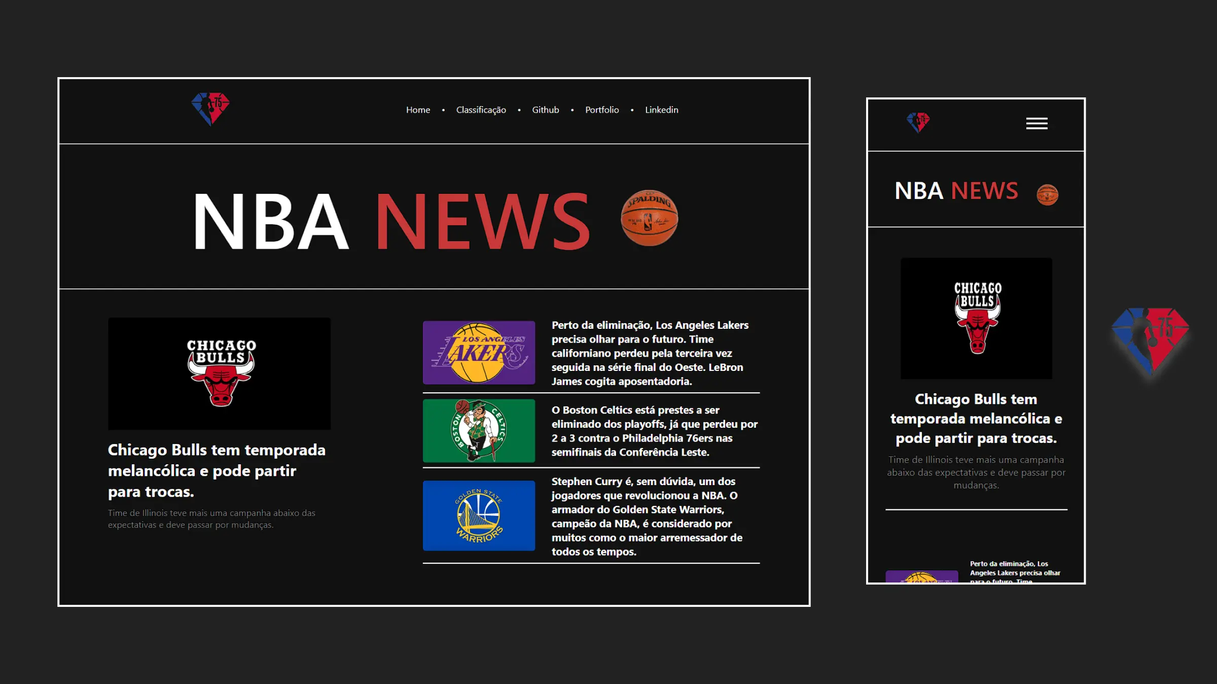 NBA news banner